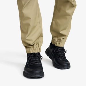 Men's Khaki Softshell Trousers Regular Fit Button Fly Water Resistant Outdoor Hiking Pants With Pockets All Seasons Wear - Product Image 5