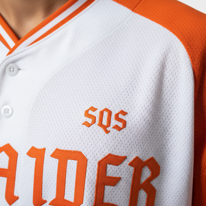 Camiseta de Béisbol Personalizada Premium Blanca y Naranja, Ropa Deportiva de Alto Rendimiento - Product Image 5