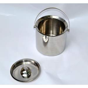 Cubo de Hielo de Acero Inoxidable de Lujo con Acabado Elegante para Enfriar Champaña, Vino y Cerveza, Ideal para Hoteles y Servicios de Catering - Product Image 3