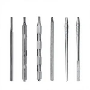 Espejo Dental con Mango de Acero Inoxidable Plateado, Instrumento Quirúrgico Manual Clase I con Empuñadura Moleteada DE-626 a DE-639 - Product Image 6