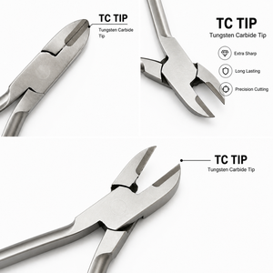 Pince coupante de précision TC en carbure de tungstène, extra-affûtée et durable, pour la découpe à plat, micro-coupeuse pour bijoux et outils d'artisanat - Product Image 2