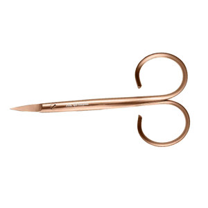 Tijeras para Uñas Rojas y Doradas de Precisión, para Manicura, Cutículas, Cejas, Belleza Profesional, Clásicas, de Acero Inoxidable, Cuadradas - Product Image 1