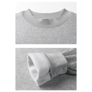 <b>Men's</b> Regular Fit Crew Neck Sweatshirt Solid Color Long Sleeve Knitted Cotton <b>Pullover</b> Casual Autumn Wear - Product Image 5