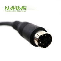 OEM Maßgefertigtes RJ45 8P8C zu Mini DIN 8-Pin Stecker Cat5e UTP Kabelkonfektion Kabelbaum RoHS-konform