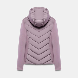 Veste matelassée pour femme, dernier design, col montant, manches longues, fermeture éclair intégrale, épaisse, imperméable, en polyester - Product Image 2