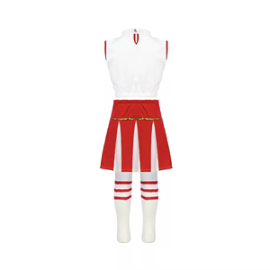 Uniformes de Falda para Porristas, Conjuntos sin Mangas, Trajes de Porristas 100% Poliéster Elástico, Personalizables con Impresión por Transferencia de Calor - Product Image 3