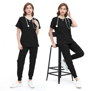 Dernière conception – Uniforme médical unisexe élégant, séchage rapide, respirant, en toile, taille et logo personnalisables, pour infirmières - Product Image 4