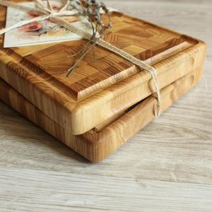Planche à découper en bois d'acacia faite à la main, durable, rectangulaire, épaisseur 1,2 cm, passe au lave-vaisselle, planche de préparation pour légumes, fruits, viande - Product Image 6