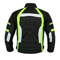 Veste de moto professionnelle imperméable, équipement de protection avec bandes réfléchissantes néon haute visibilité pour hommes, pour la conduite estivale