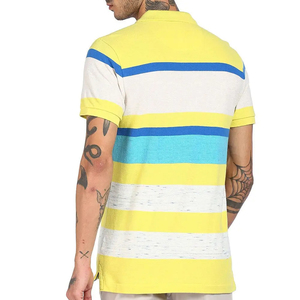 เสื้อโปโลผ้าฝ้ายทนทาน ระบายอากาศได้ดี แขนสั้น ปกคอพับ สีพื้น 100% ผ้าฝ้าย เหมาะสำหรับฤดูร้อน - Product Image 3