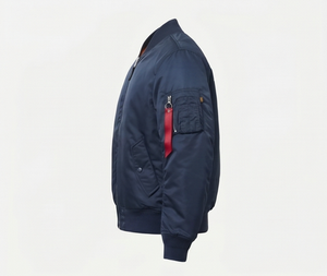 <b>Men</b>’s Stylish Bomber <b>Jacket</b> – <b>Casual</b> Outerwear, Comfortable Fit, Zip Closure, Ribbed Details, Versatile <b>Jacket</b> for Everyday Use - Product Image 4