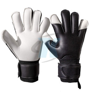 High Quality Leather Football Goalkeeper Gloves Enhanced Grip Adjustable Wrist <b>Strap</b> Breathable Design for Comfortable <b>Finger</b> - Product Image 2