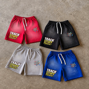 Shorts Cargo Décontractés pour Hommes Track Stuff Forever, Couleur Unie sur le Devant, Taille à Cordon de Serrage, Imprimé, Respirant, Imperméable, Séchage Rapide - Product Image 4