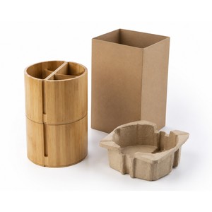 Portautensilios Apilable de Bambú con Divisores Deslizantes |   Almacenamiento de Cocina al por Mayor - Product Image 6