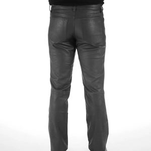 Pantalon en cuir pour homme, design personnalisé de haute qualité, tendance, 100% cuir véritable / Pantalon en cuir pour homme, best-seller, élégant, en cuir véritable - Product Image 6