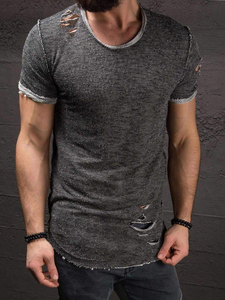 T-shirts pour hommes en coton peigné 100% respirant, coupe ample, imprimés sur mesure, prix de gros, fabrication originale, aspect soyeux - Product Image 6