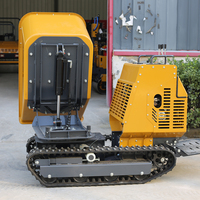 Transporteur sur chenilles TLERA, mini-benne lourde avec système de déchargement hydraulique