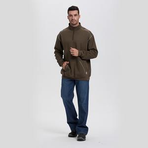 Sweat-shirt de travail FR ignifuge de haute qualité pour la construction et la sécurité, avec fermeture éclair, pour mécaniciens et soudeurs - Product Image 2