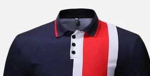 เสื้อโปโลชายคุณภาพสูง แขนครึ่งตัว สำหรับฤดูใบไม้ผลิและฤดูร้อน ผลิตจากผ้าฝ้าย 100% เสื้อโปโลแขนสั้นสำหรับผู้ชาย - Product Image 2