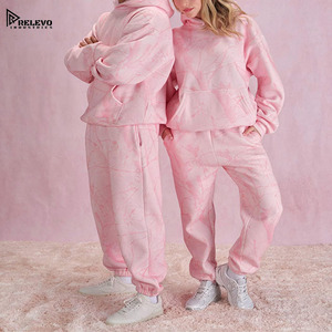 Premium Unisex Camo Tracksuit | Men’s <b>Hoodie</b> & Jogger Pants Set 100% Cotton Fleece Quick-Drying Breathable <b>Lightweight</b> Casual - Product Image 5