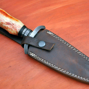 Couteau de chasse d'extérieur à lame fixe, couteau utilitaire pour le camping, la survie, la randonnée et la pêche, en acier inoxydable, vente en gros, fabricant - Product Image 6