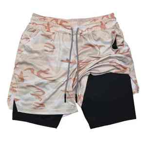 Pantalones Cortos Deportivos Personalizados al por Mayor para Hombre, Fabricante OEM, Proveedor, 100% Poliéster, 140-220 GSM, Secado Rápido, con Cordón Ajustable - Product Image 1