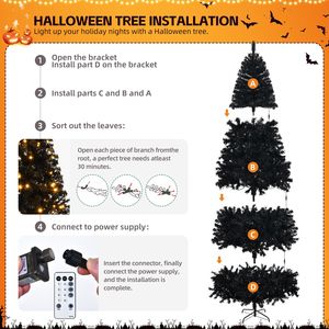 Albero di Natale Artificiale Pre-Illuminato da 2,4 m con 1450 Rami e 550 Luci, Pino Artificiale Realistico con Telecomando - Product Image 6