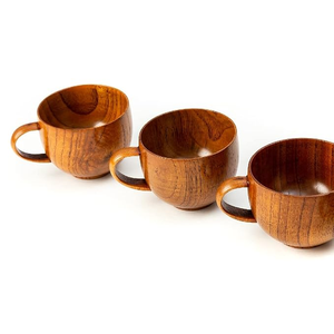 Tapa Reutilizable para Taza de Café de Madera de 200 ml, Diseño Vintage, Patrón con Logotipo Navideño, Regreso a Clases, FAIZA CRAFT, Apta para Lavavajillas y Microondas - Product Image 4