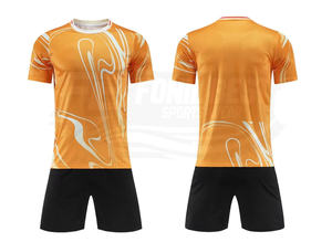 Custom Sublimation Soccer Jersey Set Breathable Quick Dry Blank Football Uniform Short Sleeve <b>Shirt</b> and Shorts Kit for Teams - Product Image 6