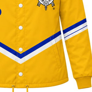 Chaqueta griega personalizada Sigma Gamma Rho para mujer, con cremallera frontal, cortavientos, ropa deportiva informal, fabricación al por mayor - Product Image 6