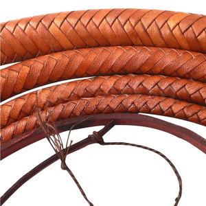 Fouet en cuir professionnel, cuir véritable, poignée robuste, design flexible, parfait pour la pratique, l'extérieur et la collection - Product Image 2