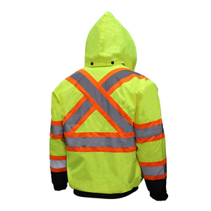 Customise Outdoor Class 2 <b>Waterproof</b> Polyester <b>Work</b> Safety Jacket Safety Jacket Winter Workwear Jacket with Reflective Safety - Product Image 2