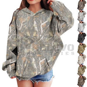Sudadera con Capucha de Camuflaje para Hombre Relevo, Corte Regular, Felpa Francesa de 320 g/m², Transpirable, Informal, con Bolsillo Delantero - Product Image 4