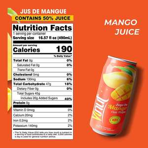 Jus de mangue du Vietnam en marque blanche avec pulpe, disponible en OEM/ODM, personnalisable, durée de conservation de 24 mois - Product Image 3