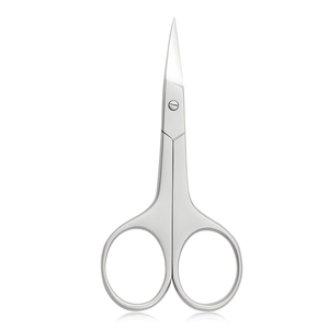 Tijeras de Manicura de Acero Inoxidable Curvadas con Mango de Acero, Punta Extra Fina, Buen Proveedor, Servicio OEM, Crea tu Propio Diseño, Nuevo Producto - Product Image 1