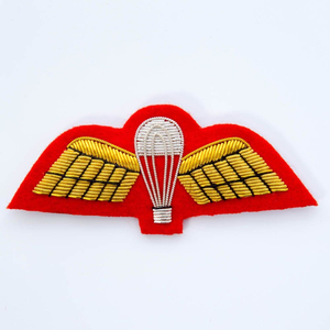Light Weight Custom Size Handmade Bullion Wire Embroidered Badges-Custom Logo Design Custom Colors High Quality Wholesale - Product Image 6