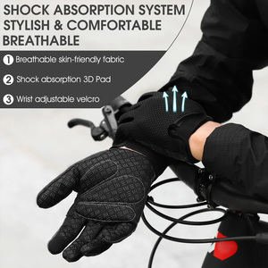 Cycling <b>Gloves</b> For Outdoor Sports Custom Printed Bike Riding <b>Gloves</b> Lightweight Breathable OEM Manufacturing - Product Image 2