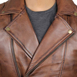 Veste d'hiver pour homme en cuir véritable PU, design personnalisé, cuir de vachette original, écologique, respirante, vente en gros - Product Image 3