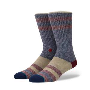 Men's Crew <b>Socks</b> Striped Wool Nylon <b>Thick</b> Knitted Thermo Autumn Regular Style - Product Image 3