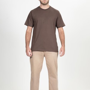 T-shirt pour homme 100% coton molletonné imprimé anti-plis séchage rapide écologique personnalisé OEM/ODM Vente en gros Pakistan TRADEEM SPORTS - Product Image 1