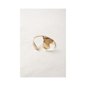 Anillo de latón con diseño de hojas doradas, servilletas con monograma, cuerno largo, ciervo, servilletas, uva antigua - Product Image 3