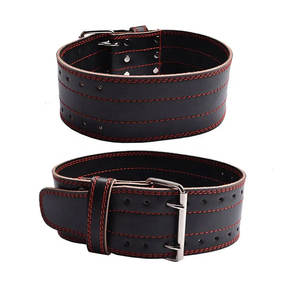 Cinturón de cuero con logo personalizado para levantamiento de pesas, entrenamiento en gimnasio, fitness, ejercicio y culturismo. - Product Image 4