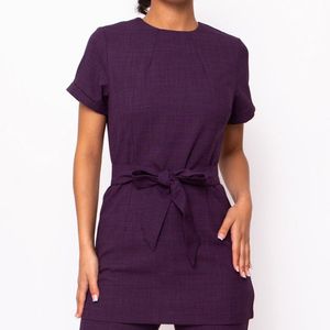 Nouvelle arrivée : uniforme de spa noir, design élégant, uniforme de haute qualité, tunique de salon de spa - Product Image 5