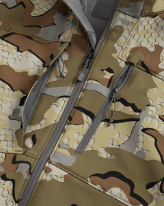 Chaleco de Caza de Tejido Softshell, Cortavientos e Impermeable, Chaleco de Camuflaje Multicolor para Equipo de Caza - Product Image 3