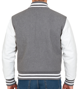 เสื้อแจ็คเก็ตวิทยาลัยแบบสั่งทำพิเศษสำหรับผู้ชาย เสื้อแจ็คเก็ต Letterman แบบคลาสสิกพร้อมป้ายปักชื่อ หมายเลข และโลโก้ตามสั่ง - Product Image 3