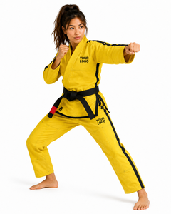 Uniforme de Jiu Jitsu al por Mayor de Alta Calidad, de Algodón/Poliéster, Transpirable, de Secado Rápido, que Absorbe la Humedad, para Artes Marciales - Product Image 4