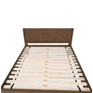 Cama Queen Slavina Hecha de Madera de Caoba Sólida de Alta Calidad con Color Idris Ember para Uso en Dormitorio - Product Image 4