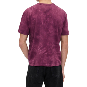 T-shirt vintage pour homme, streetwear urbain, coton épais, coupe ample, col rond, tee-shirt décontracté tendance, confortable et respirant, vente en gros - Product Image 2