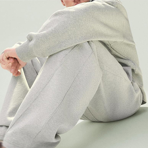 Wholesale Comfortable Cotton Material Men Zipper Tracksuits Customizable Breathable Quick Dry Oversize Tracksuit For Adults - Product Image 5