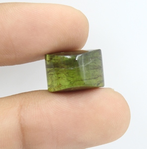 Pierre précieuse tourmaline verte naturelle, taille ovale, pierre non montée pour la création de bijoux, prix de gros pour pierre de tourmaline non montée - Product Image 2
